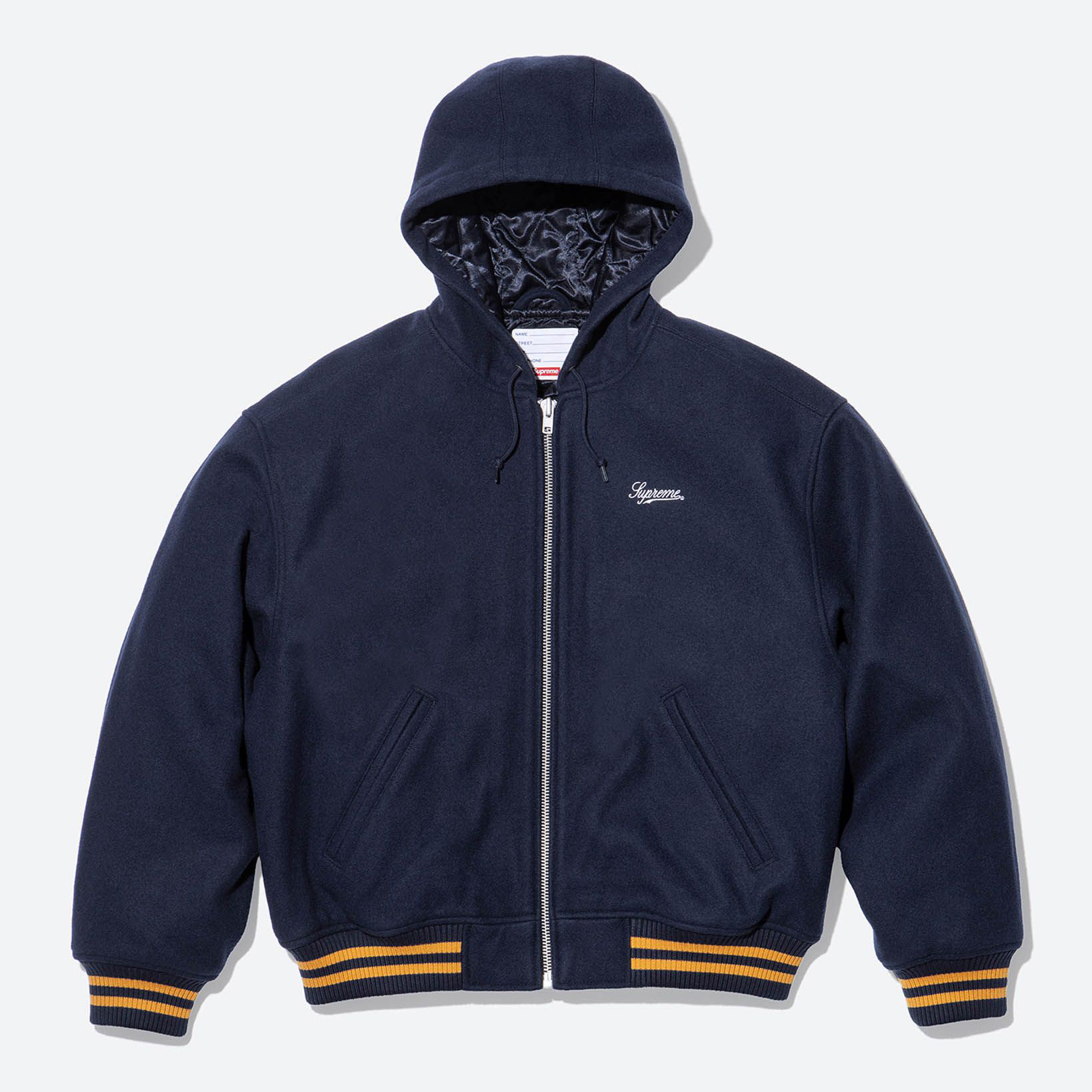 Supreme/Larry Clark Hooded Varsity Jacket